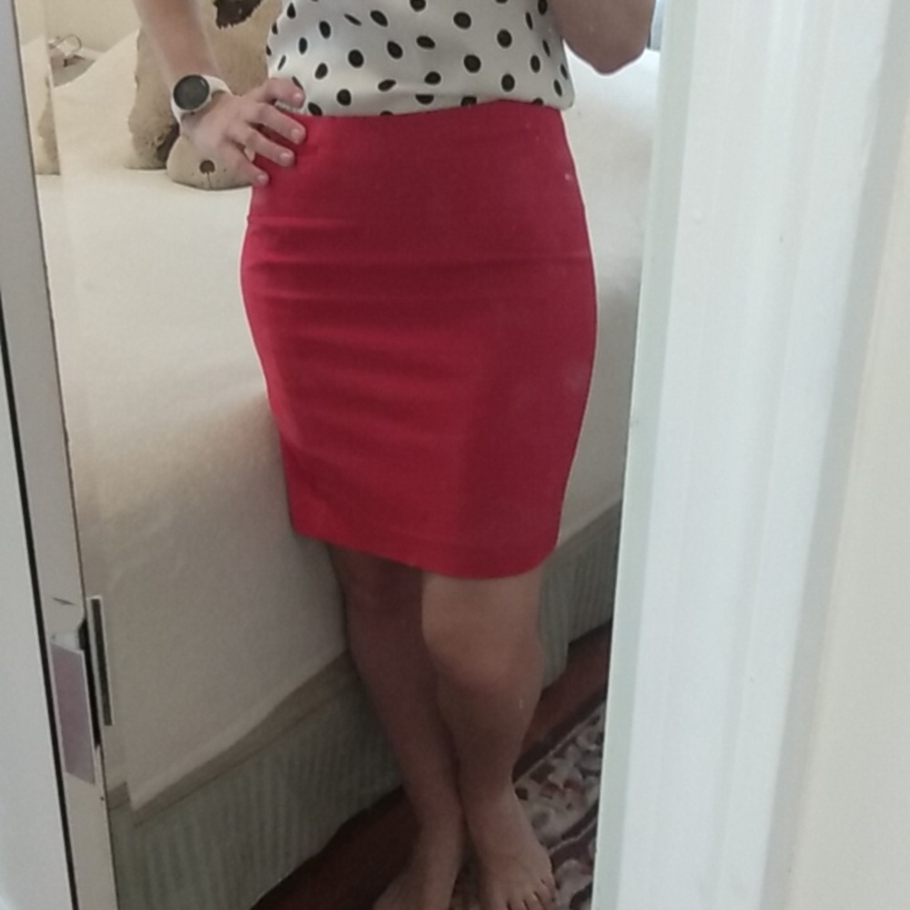 Express red skirt